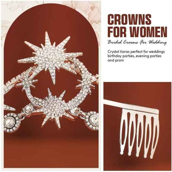 Silver Bridal Headband Alloy Rhinestone Wedding Tiara Crown Accessories main image 7